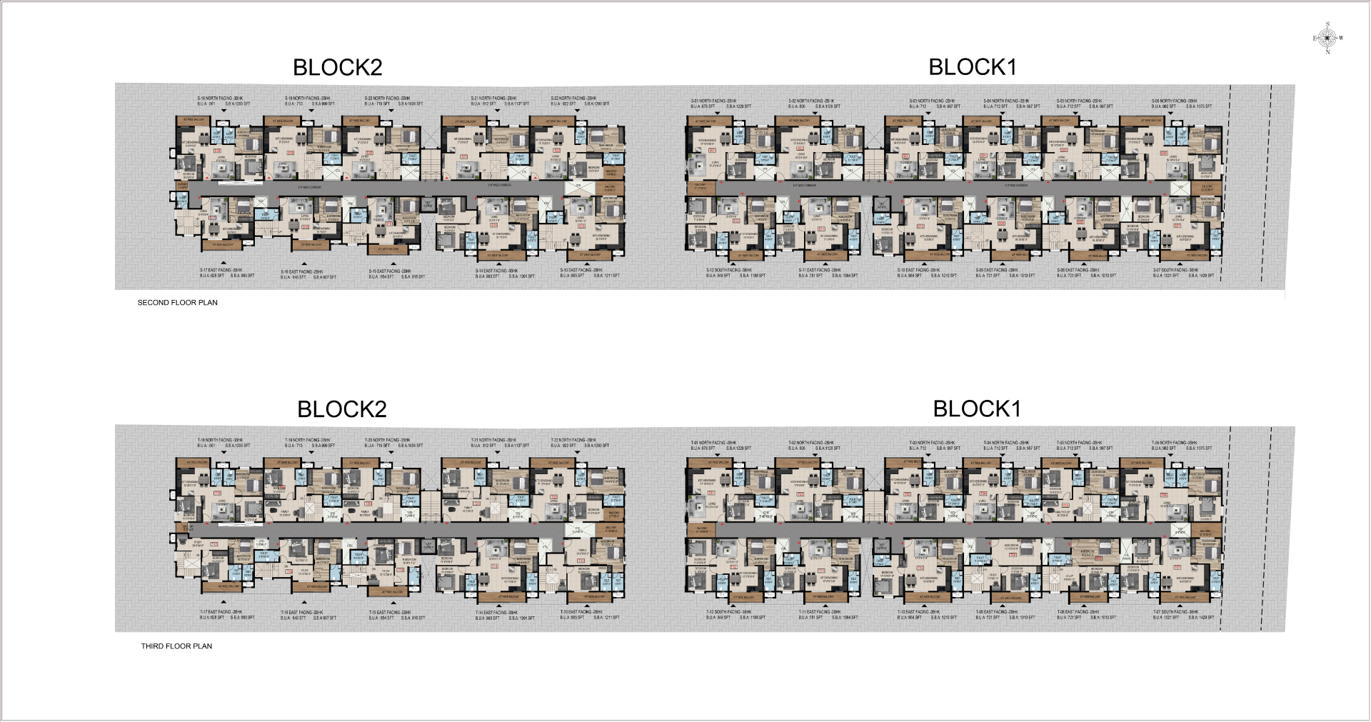 Second & Third Floor Plan